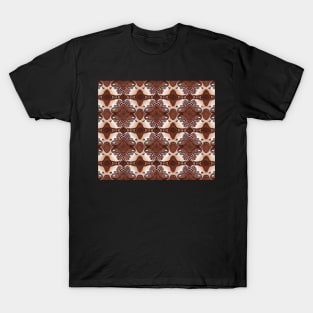 Dark Sienna Aesthetic - Earthy Abstract Pattern T-Shirt